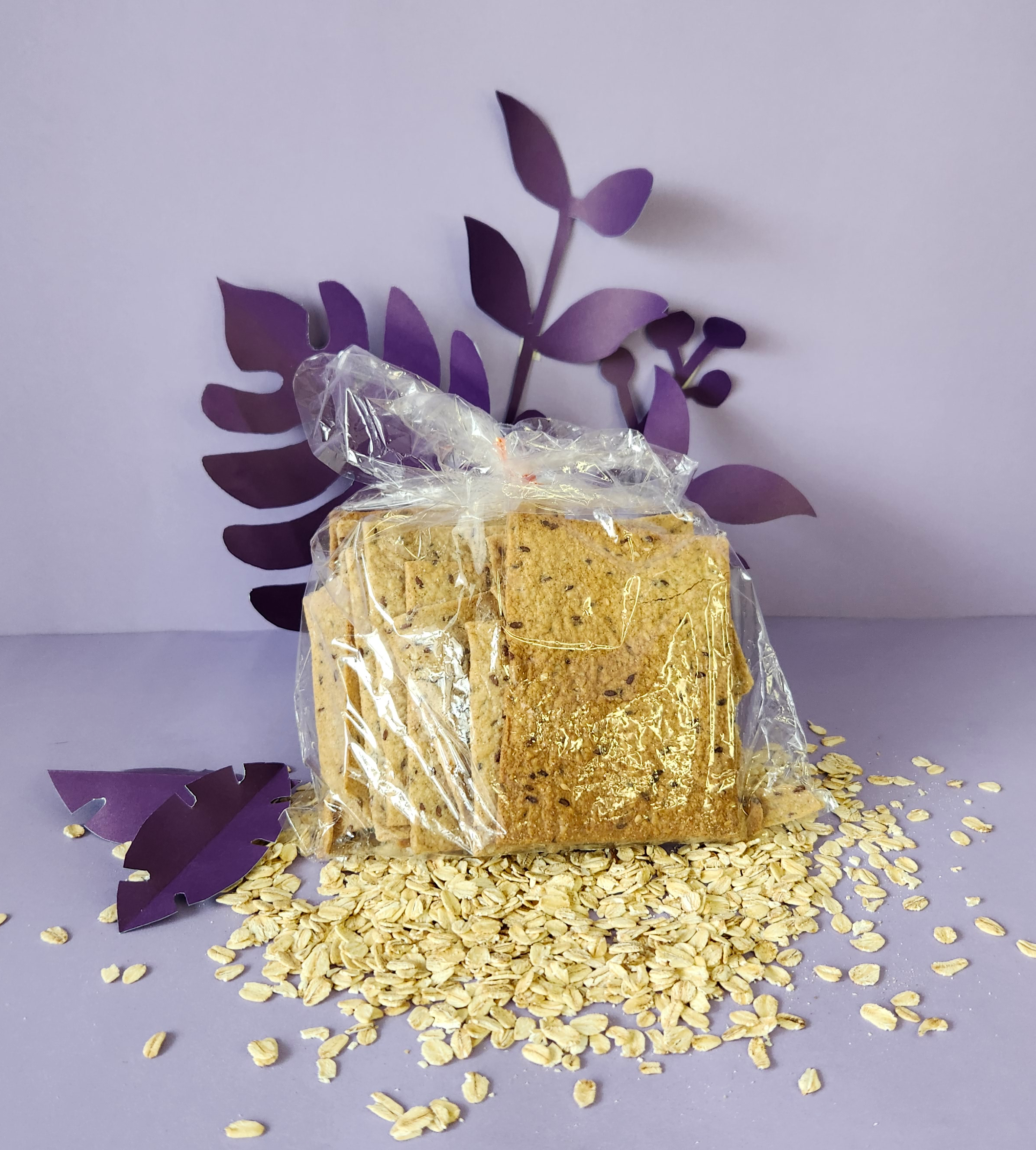 Galleta Cracker con Avena, Ajonjolí, Chía y Linaza Paquete 250 g