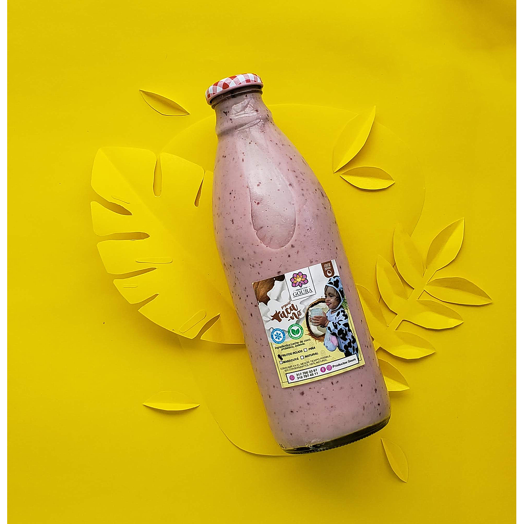 Yogur de Leche de Coco con Frutos Rojos 400 ml