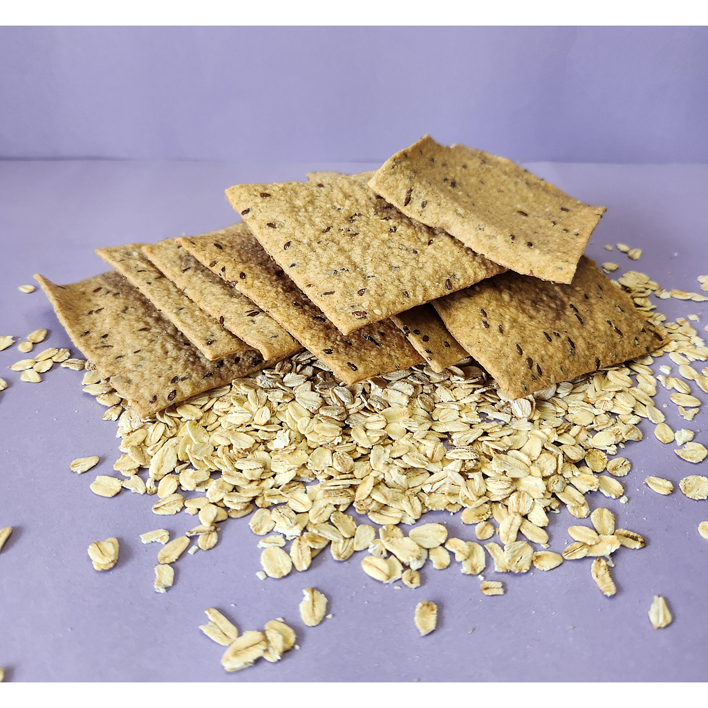 Galleta Cracker con Avena, Ajonjolí, Chía y Linaza Paquete 250 g